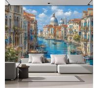 Canales De Venecia Ciudades Italianas 300X210Cm Papel Pintado 3D Decoración Mural De La Sala De Estar Dormitorio 3D Wallpaper Pegar Sala De Estar La Pared Para Dormitorio Mural