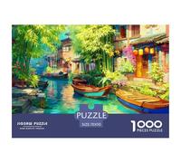 Canales de Venecia Puzzle 1000 Piezas Ciudad sobre el Agua - Relax Y Concentración, Piezas Resistentes, Caja Premium, Regalo Hombre Y Mujer, 70x50cm/1000pcs