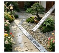 Canaleta Agua para Exteriores Rejilla Desague Terraza Cubierta de Drenaje Inoxidable 304 para Patios, Balcones, Jardines, Patios Interiores, Robusto y Duradero(200x3.5x3cm)