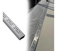 canaleta agua Rejilla De Drenaje De Canal Exterior Estrecha AnxAl 3,5 X 3 5 X 5 10 X 4 20 X 5 Cm, Drenajes De Zanja De Piso De Metal Engrosado(W 3.5 CM H 3 CM)