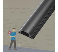 canaleta Cables 1 2 4 10 Piezas De Cubierta para Ocultar Cables De Aleación De Aluminio, Tapa para Gestión con RanuraDe 180, 150, 120, 100, 80 Y 50 Cm(B-2 pcs,L W H 120cm x 50mm x 14mm)