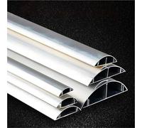 canaleta Cables 1 2 4 10 Piezas Piso para Ocultar Cables De Extensión, Empresas/Garaje/Laboratorio, Kit para Ocultar Aleación De Aluminio, Pintable(4 pcs,L W H 180cm x 55mm x 15mm)