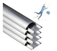 canaleta Cables 1 2 4 Piezas Cubrecables Pintables, Canaleta Metálica para Cables para Talleres/Centros Comerciales, Canaleta Decorativa De Aleación De(4 PCS,L W H 120CM x 112MM x 35MM)
