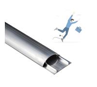 canaleta Cables 1 2 4 Piezas Cubrecables Pintables, Canaleta Metálica para Cables para Talleres/Centros Comerciales, Canaleta Decorativa De Aleación De(1 PC,L W H 80CM x 47MM x 13MM)