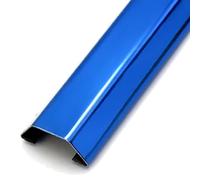 Canaleta Cables Canaleta Cables Suelo Acero Inoxidable Grueso, 100 cm de Longitud, para Cables de Alimentación Audio y Vídeo Alargadores(Blue,100x2x0.9cm/39x1x0.4in)