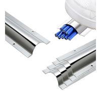 canaleta Cables Canaleta De Cable De Acero Inoxidable De 40 46 53 60 80 100 115 Mm De Ancho Exterior, Cubierta para Ocultar Cables De Canalización De(5 PCS,Outer Width 40MM)