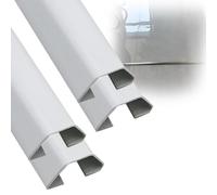 canaleta Cables Cubierta Autoadhesiva para Cables De 30 Mm, 38 Mm Y 50 Mm De Ancho, Gestión De Cables con Canal Ancho para Hoteles Y Estudios De Grabación(B- 4 PCS,L Outer Width 50cm x 38mm)