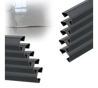 canaleta Cables Cubierta Autoadhesiva para Cables De 30 Mm, 38 Mm Y 50 Mm De Ancho, Gestión De Cables con Canal Ancho para Hoteles Y Estudios De Grabación(A- 10 PCS,L Outer Width 100cm x 50mm)