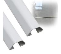 canaleta Cables Cubierta Autoadhesiva para Cables De 30 Mm, 38 Mm Y 50 Mm De Ancho, Gestión De Cables con Canal Ancho para Hoteles Y Estudios De Grabación(B- 2 PCS,L Outer Width 180cm x 30mm)