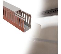 canaleta Cables Cubierta De Ocultación De Cables De PVC De 25 30 40 50 60 Mm De Altura, para Garaje/Laboratorio/Sala De Estar/Dormitorio, Tapa De(16 pcs,W H 25mm x 25mm)