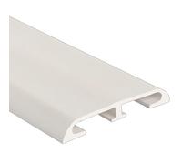 Canaleta Cables Cubre Cables Pared Plástico, 100 cm de Largo, para Gimnasios Almacenes Apartamentos Centros Comerciales Oficinas(White,100x5x0.9cm/39x2x0.4in)