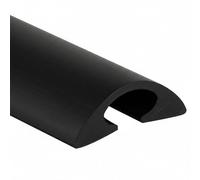 Canaleta Cables Cubre Cables Pared Plástico, 100 cm de Largo, para Gimnasios Almacenes Apartamentos Centros Comerciales Oficinas(Black,100x3.3x0.9cm/39x1x0.4in)