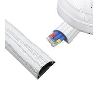 canaleta Cables Ocultador De Cables Decorativo De Aleación De Aluminio, Cubrecables De Suelo para Cables De 50, 100, 150 Y 180 Cm De Longitud, Cubierta De(A- 1 PC,L x Outer Width 150cm x 50mm)