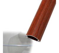 canaleta Cables Ocultador De Cables Metálico De 22, 30, 50 Y 70 Mm De Ancho Exterior, Protector De Cables Negro para Escritorios Y Salas De Ordenador(B- 1 PC,L x Outer Width 50cm x 22mm)