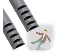 canaleta Cables Ocultador De Canaletas para Cables De 22, 30, 50 Y 70 Mm De Ancho Exterior, Protector De Cables para Suelo, para Negocios, Garajes(10 PCS,L x Outer Width 50cm x 70mm)