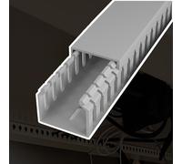 canaleta Cables Protector De Cable De Piso De 25 30 40 50 60 80 100 Mm De Ancho, para Gestión De Cables/Camino De Entrada, Ocultación Montado En Pared(14 pcs,W H 60mm x 40mm)