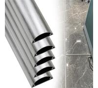 canaleta Cables Protector De Cables Rosa Dorado/Plateado Autoadhesivo, 1 2 5 10 Piezas Conductor para Ocultar Cables para Montaje En Pared, Aleación(A-5 pcs,L x Outer Width 180cm x 50mm)