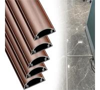 canaleta Cables Protector De Cables Rosa Dorado/Plateado Autoadhesivo, 1 2 5 10 Piezas Conductor para Ocultar Cables para Montaje En Pared, Aleación(B-5 pcs,L x Outer Width 180cm x 50mm)