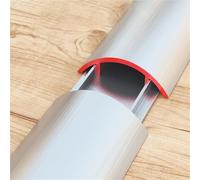 canaleta Cables Protector De Cables Rosa Dorado/Plateado Autoadhesivo, 1 2 5 10 Piezas Conductor para Ocultar Cables para Montaje En Pared, Aleación(A-1 pc,L x Outer Width 180cm x 70mm)