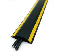 Canaleta Cables Suelo Segura Y Duradera,Canaleta Pasacables Suelo De Material Blando De PVC,Protector De Cable De Suelo Antiestampado para El Piso del Hogar(Color: A, S: 1m)