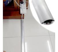 Canaleta Canal Metálico De 1 M De Longitud, Pasacables De Aluminio para TV Montada, Canal Autoadhesivo para Evitar Que Los Animales Mastiquen/Piso/Hogar/Oficina(W 48mm/1.89in,6 pcs)