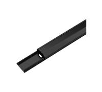 Canaleta de aluminio semicircular para cables Goobay - 33 mm, longitud 1,1 m, negro