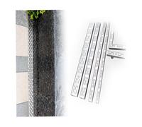 Canaleta De Drenaje Con Desvío De Agua Sistema De Drenaje De Zanja Rectangular Estrecha Con Rejilla/placa Metálica Para Terrazas, Patios, Garajes Y Entradas De Vehículos(L 2m/6.5ft,5x5cm/2x2in)