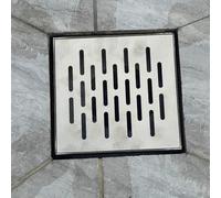 Canaleta de Drenaje Rejilla De Drenaje De Ducha Cuadrada, Cubierta De Pozo De Captación De Canal Para Piscina, Terraza, Patio, Garaje Y Jardín(60x60cm/23.6x23.6 in)