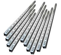 Canaleta de Drenaje Sistema De Drenaje De Zanja Para Exteriores, Kit De Canal De Drenaje De Acero Inoxidable De 1 M Para Paisajes, Pisos De Concreto, Terrazas Y Patios, Canalón En Forma De U(Silver 10