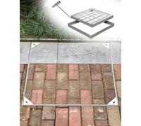 Canaleta de Drenaje Tapa de Desagüe de Piso de Garaje Empotrada, Tapas de Depósito de Aguas Residuales de Relleno de Concreto de Bajante de Sótano, Sistema de Tapa de Registro de Acero Inoxidable de A