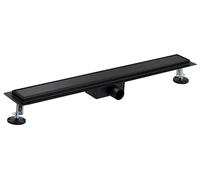 Canaleta de Ducha Italiana Reversible 70 cm | Una Cara Negro Mate Vista y Otra para Alicatar | Instalación a Ras de Suelo | Diseño Elegante y Funcional | NOYON & THIEBAULT