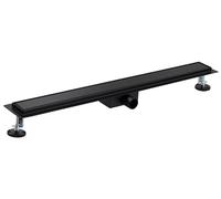 Canaleta de Ducha Italiana Reversible 80 cm | Una Cara Negro Mate Vista y Otra para Alicatar | Instalación a Ras de Suelo | Diseño Elegante y Funcional | NOYON & THIEBAULT