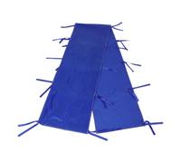 Canaleta de Lluvia Azul con Diseño Resistente y Correas Ajustables | Accesorio de Drenaje para Carpas y Cenadores, Instalación Rápida, Bordes Reforzados y Componentes de Fijación