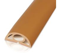 Canaleta de Suelo para Cables Gestión De Cables De Suelo, 2 Cm De Ancho Canaleta Pasacables para Suelo Fácil De Instalar, Cubierta para Cable De Piso De PVC Suave Y Duradero