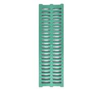 Canaleta Desague con Rejilla Rejilla de Drenaje Lineal de Plástico para Zanjas, Cubierta de Drenaje Exterior Resistente para Patio, Garaje, Jardín, Terraza, Filtros de Agua de Lluvia Estrechos para Bl