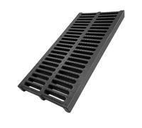 Canaleta Desague Rejilla De Drenaje De Canal De Polímero Plástico Para Exteriores, Filtro De Agua De Lluvia Y Alcantarillado Para Entradas De Vehículos, Sótanos Y Patios, Cubiertas De Zanja(50x25x2.5c