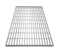 Canaleta Drenaje Cuadrícula Malla Rejilla Acero Galvanizado para Pasarela Pasillo Forja Piso Suelo Desagüe Ventilación Resistencia a Intemperie 600x1000x30mm Espesor Metal 4mm Capacidad Carga 600kg