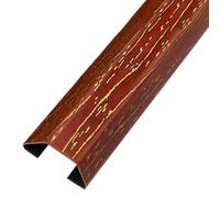 Canaleta for Cables autoadhesiva, Paquete de 2 Unidades Multicolor en Varios tamaños, Acero Inoxidable con Acabado imitación Madera(Golden Brown,4#)