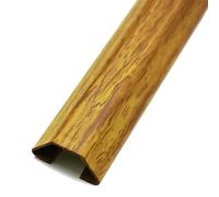 Canaleta for Cables autoadhesiva, Paquete de 2 Unidades Multicolor en Varios tamaños, Acero Inoxidable con Acabado imitación Madera(Yellow,3#)