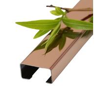 Canaleta for Cables de Acero Inoxidable, Kit canalización for, ocultador for Esquinas, for Altavoces, conducto for Abierto, Cubierta autoadhesiva for(Rose Gold,60 * 30mm)