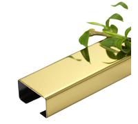 Canaleta for Cables de Acero Inoxidable, Kit canalización for, ocultador for Esquinas, for Altavoces, conducto for Abierto, Cubierta autoadhesiva for(Gold,30 * 15mm)