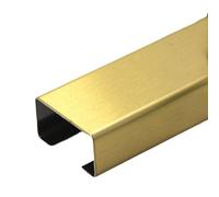 Canaleta for Cables de Acero Inoxidable, Kit canalización for, ocultador for Esquinas, for Altavoces, conducto for Abierto, Cubierta autoadhesiva for(Matte Gold,60 * 30mm)