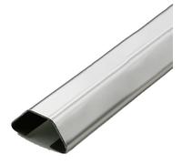 Canaleta for Cables de Acero Inoxidable, Kit canalización for, Resistente, for Debajo escritorios, detrás armarios TV y Salas conferencias(Silver,4#)