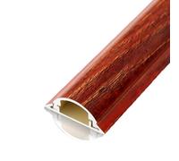 Canaleta for cables de acero inoxidable, kit de canalización, cubierta semicircular for cables en esquina, pintable, for uso en oficinas, salas de estar, reuniones y otros lugares.(Red,3#)