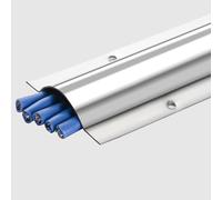 Canaleta for Cables de Acero Inoxidable, Protector Inoxidable/Cubierta Metal for canalizaciones, Paquete 2, 4, 6, 8, 10 Unidades, ocultador Cables/Corrector Canales for(38MM (1 1/2IN))