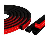 Canaleta para Cables en Esquina 1 Rollo de Funda for gestión Cables 118 Pulgadas, ocultador PVC Autoadhesivo for Pared y Suelo, Cubierta aislada(3.0M Semicircle Black)