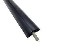 Canaleta Pasacables para Suelo Cubierta de Cable Suelo, Protector PVC, alimentación Autoadhesivo, extensión eléctrico, Ranura for conducto, gestión for el hogar(30mm Wide Black)