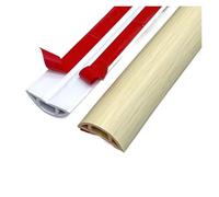 Canaleta Pasacables para Suelo Cubierta de Cable Suelo PVC, Protector alimentación Autoadhesivo, extensión conducto eléctrico, Fundas con Ranura, 1 Unidad, 1M(Maple Woodgrain)