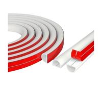 Canaleta Pasacables para Suelo Funda de Cable 3,0 M, Cubierta Suelo Arco, Protector Autoadhesivo, conducto cableado antiextrusión for el hogar, Organizador Cables al Aire Libre(B-White)