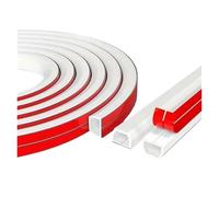 Canaleta Pasacables para Suelo Funda de Cable 3,0 M, Cubierta Suelo Arco, Protector Autoadhesivo, conducto cableado antiextrusión for el hogar, Organizador Cables al Aire Libre(A-White)